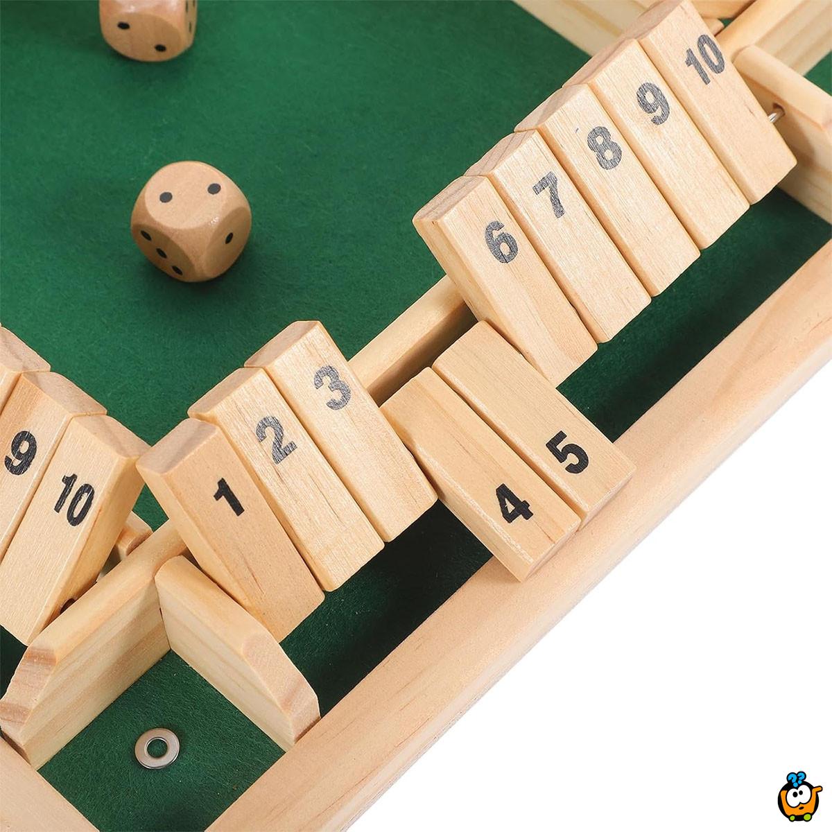 Shut the Box - Drvena društvena igra