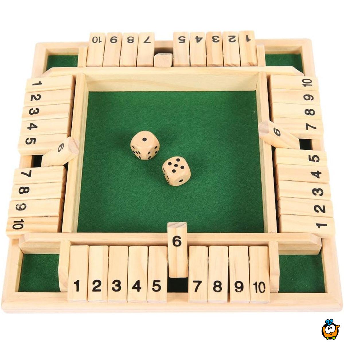 Shut the Box - Drvena društvena igra