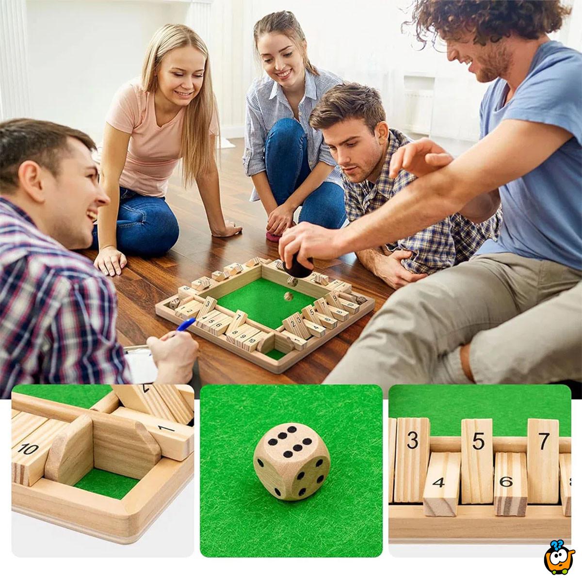 Shut the Box - Drvena društvena igra