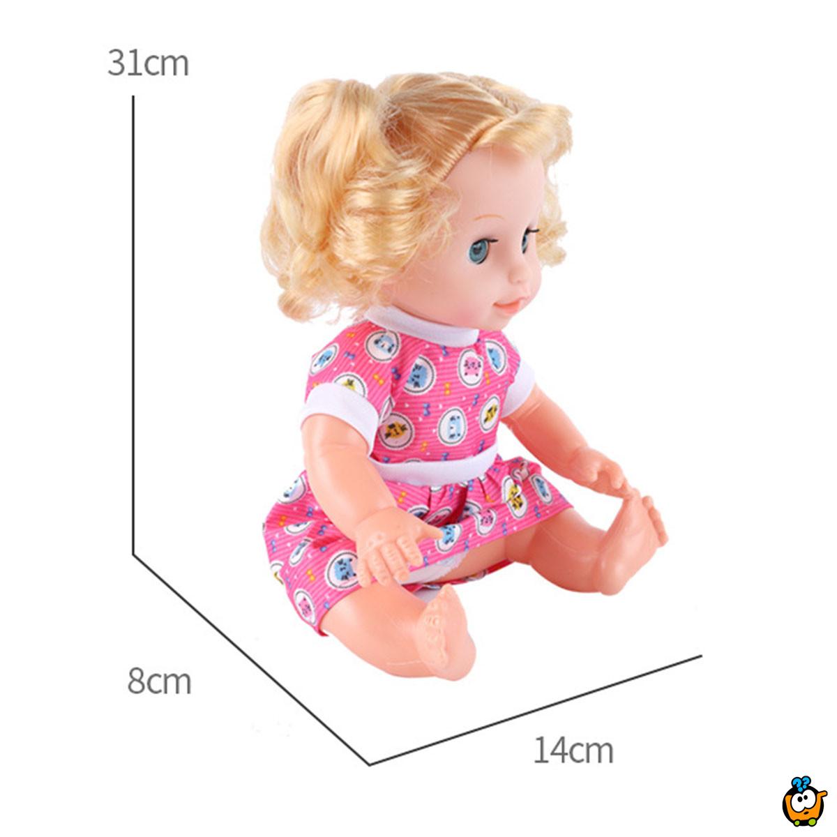 4u1 set - Interaktivna lutka sa flašicom, pelenom i nošom