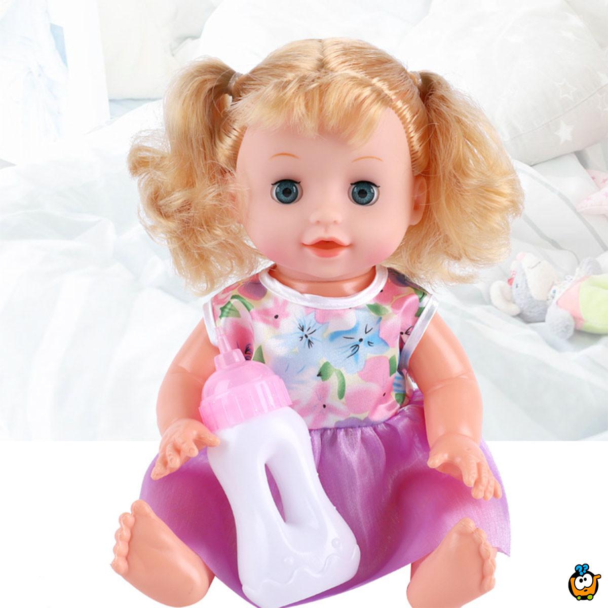 4u1 set - Interaktivna lutka sa flašicom, pelenom i nošom