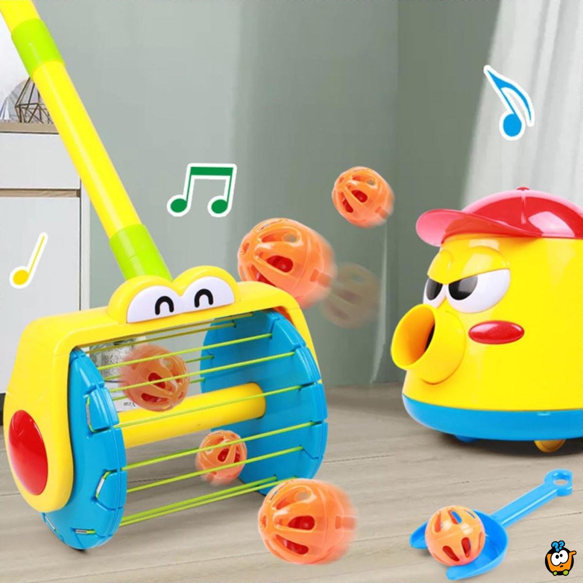 Mega interaktivni set za decu - Rotacioni automobil + sakupljač loptica