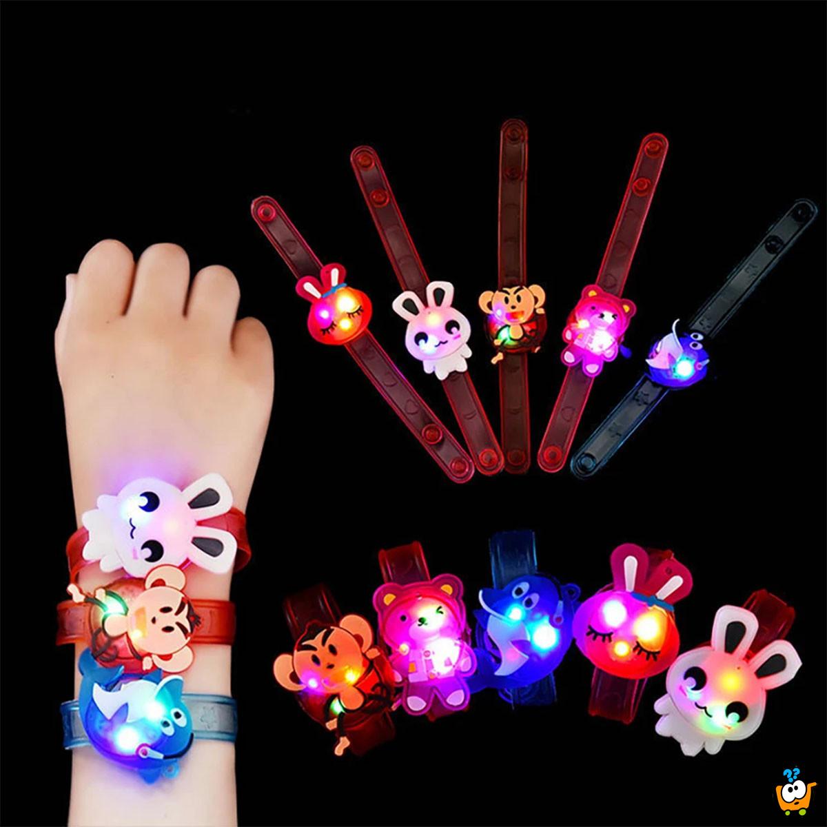 Svetleća dečija LED narukvica 