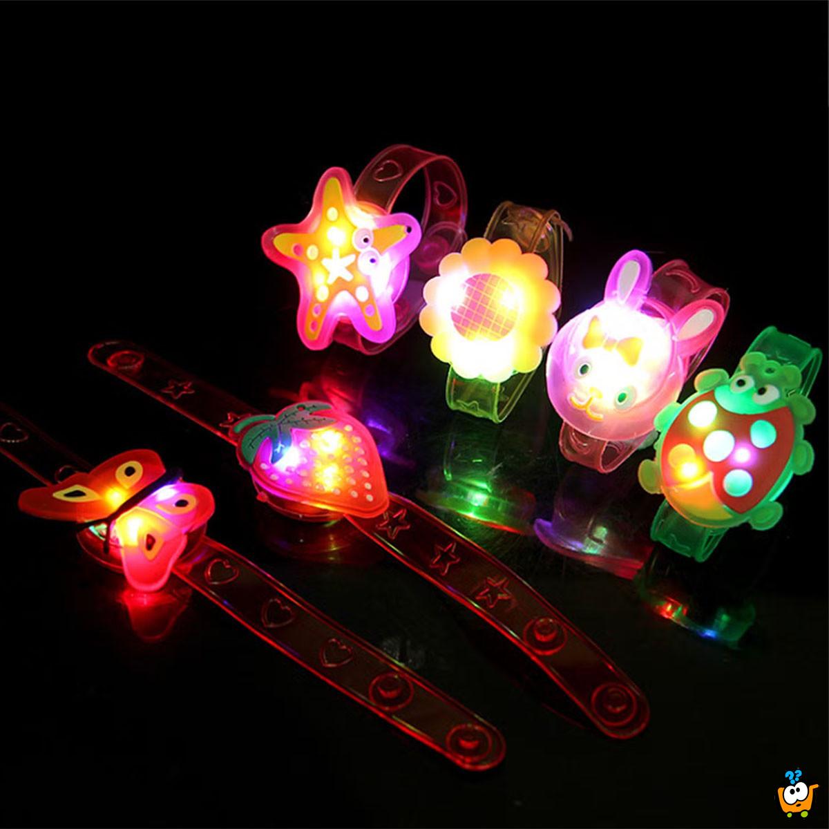 Svetleća dečija LED narukvica 