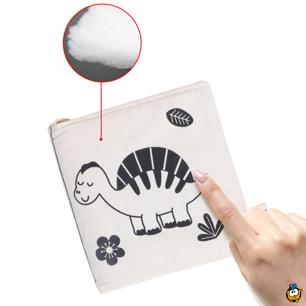 Cotton Vision Fence - Pamučna crno-bela ogradica za bebinu kolevku