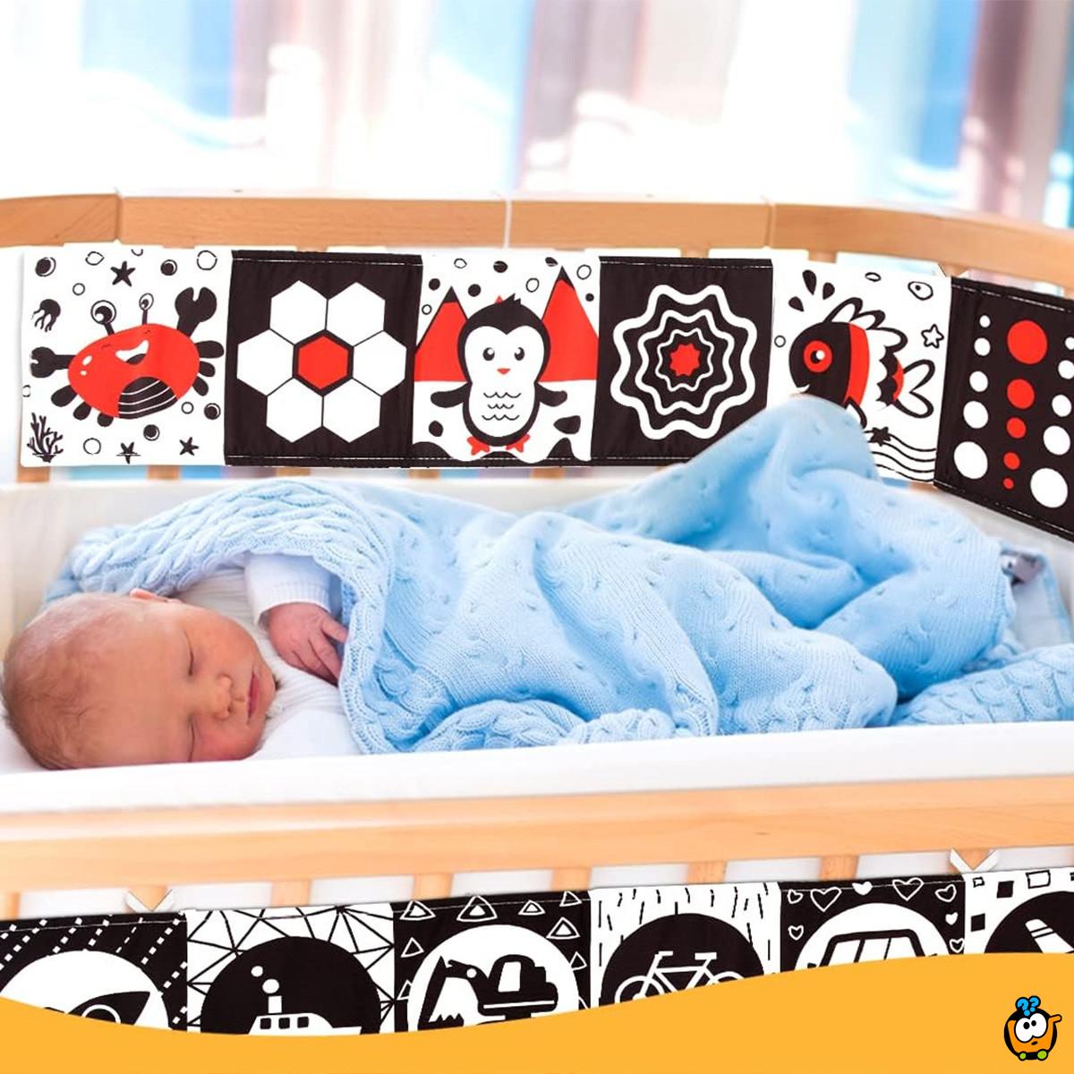 Baby Vision Fence - kontrastna razvojna ogradica za krevetac