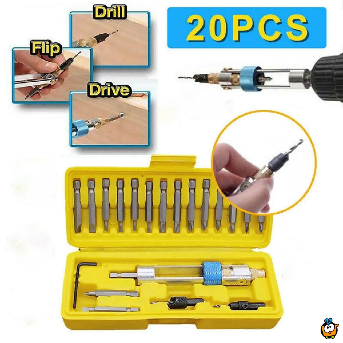 Half Time Drill Driver - 20 u 1 set za brzo bušenje i šrafljenje