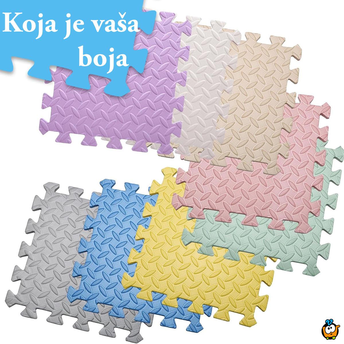 EVA kocke sive boje set od 4 kom - mekana podna podloga