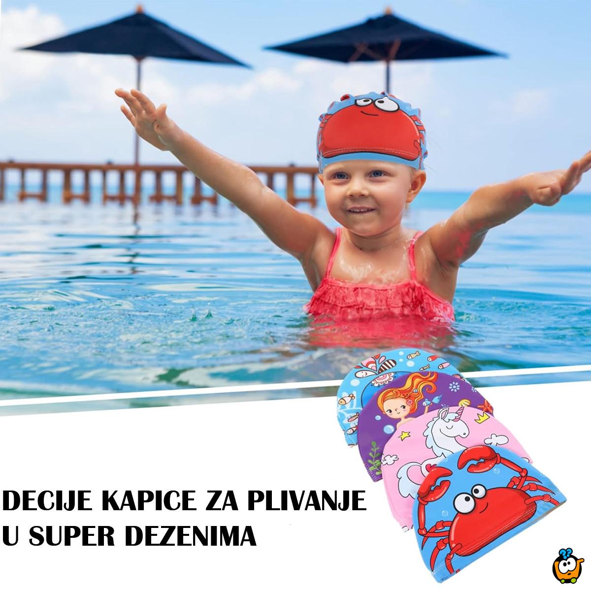 Šarena dečija kapica za plivanje - fantastičnih dezena