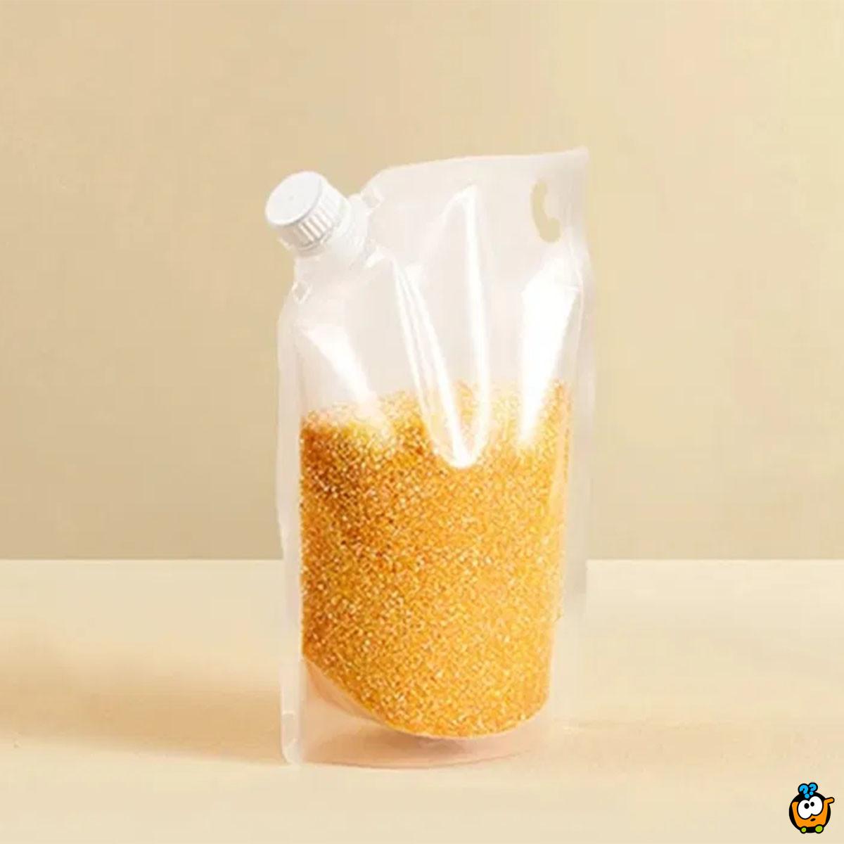 Vreća sa rukohvatom 1,5 kg -  za odlaganje namernica i tečnih napitaka