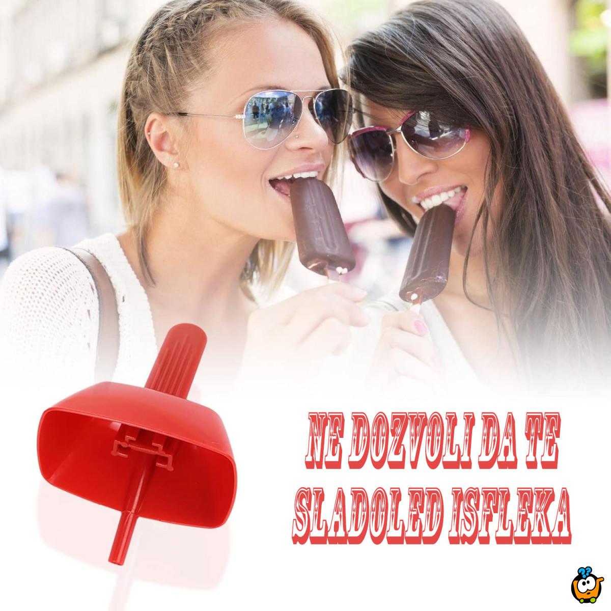 Držač sladoleda sa graničnikom protiv prolivanja 