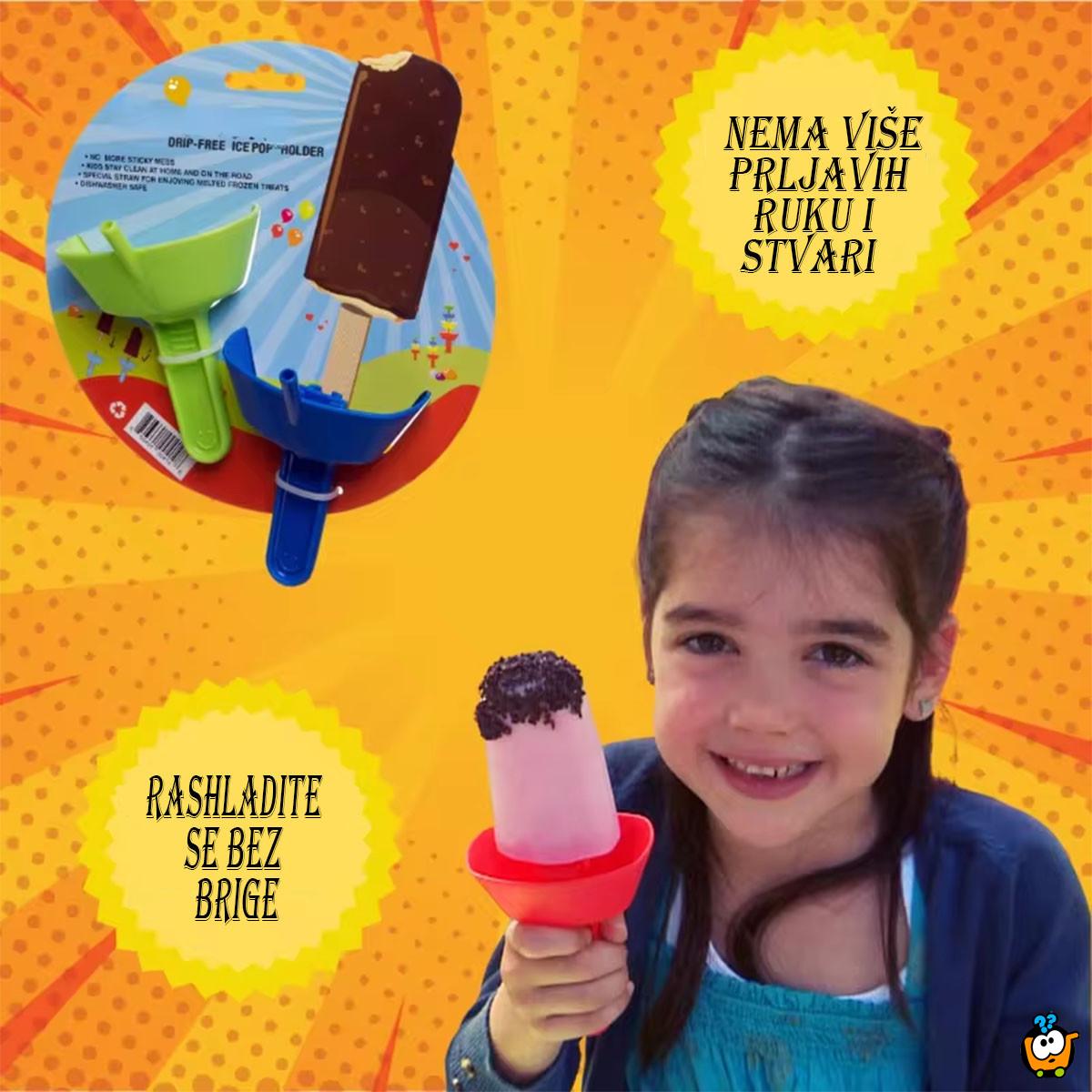 Držač sladoleda sa graničnikom protiv prolivanja 