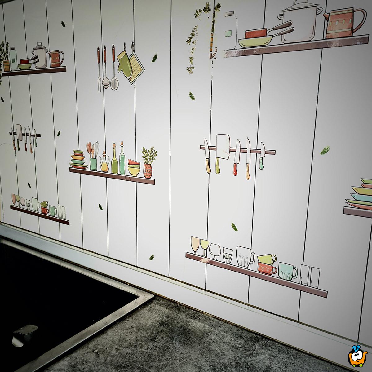 Kitchen Wall 1m x 60cm – Vodootporni stiker za kuhinju