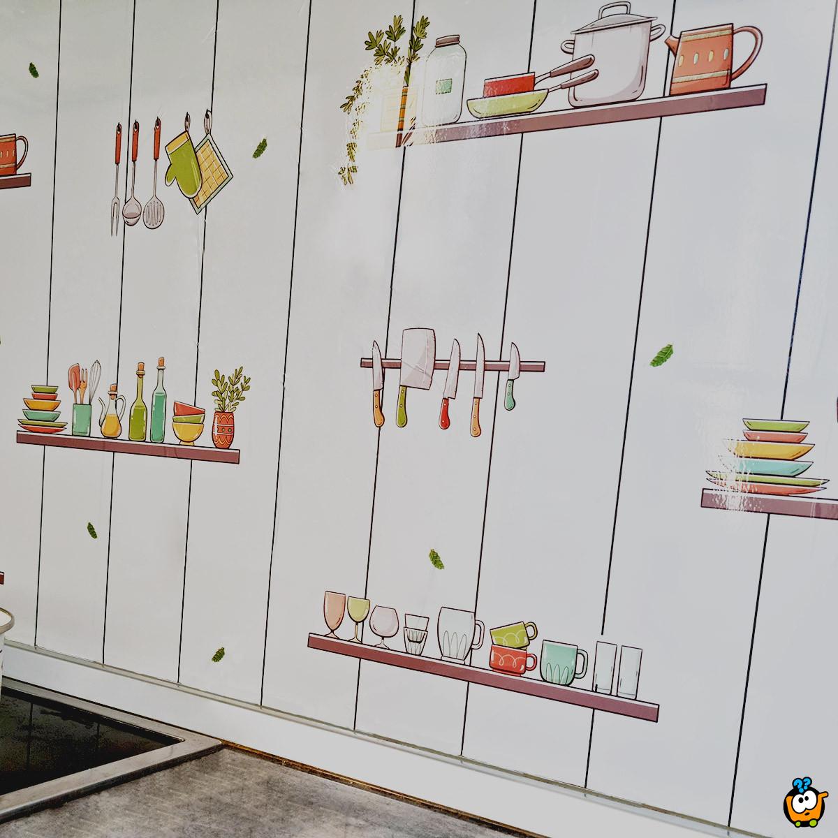 Kitchen Wall 1m x 60cm – Vodootporni stiker za kuhinju