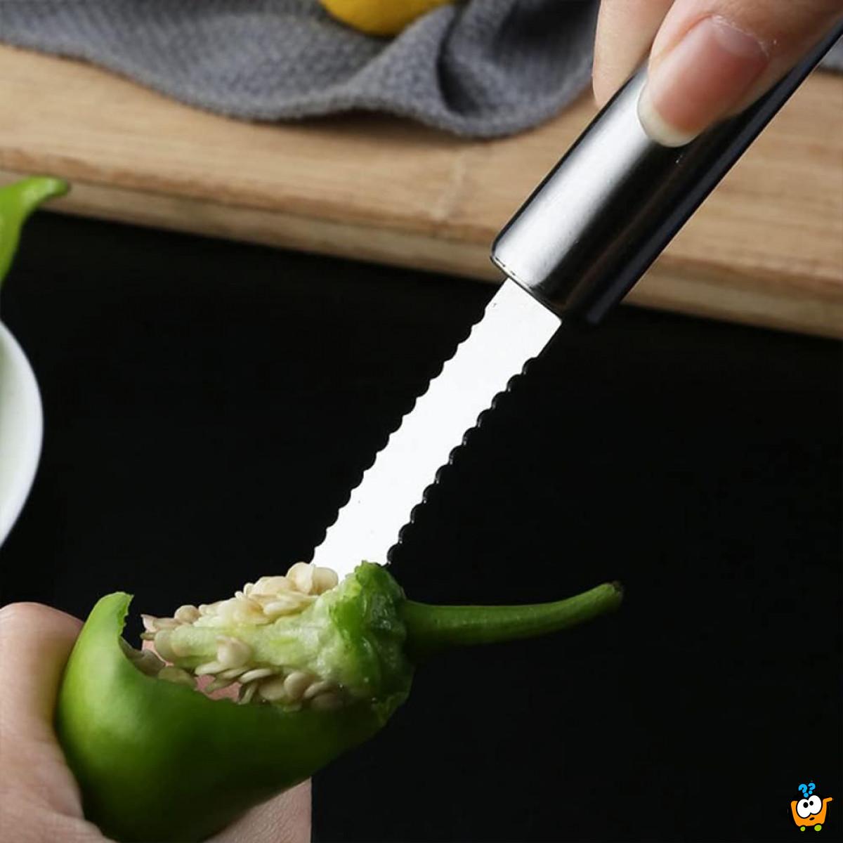 Praktičan nožić  za brzo čišćenje paprika