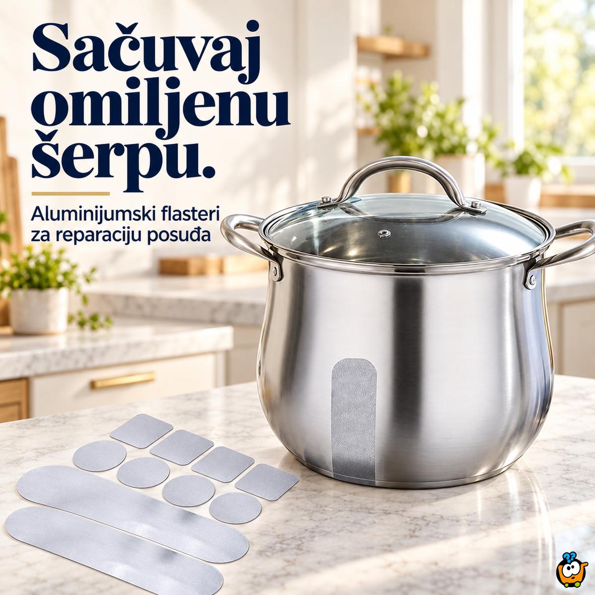 Aluminijumski flasteri za reparaciju šerpi