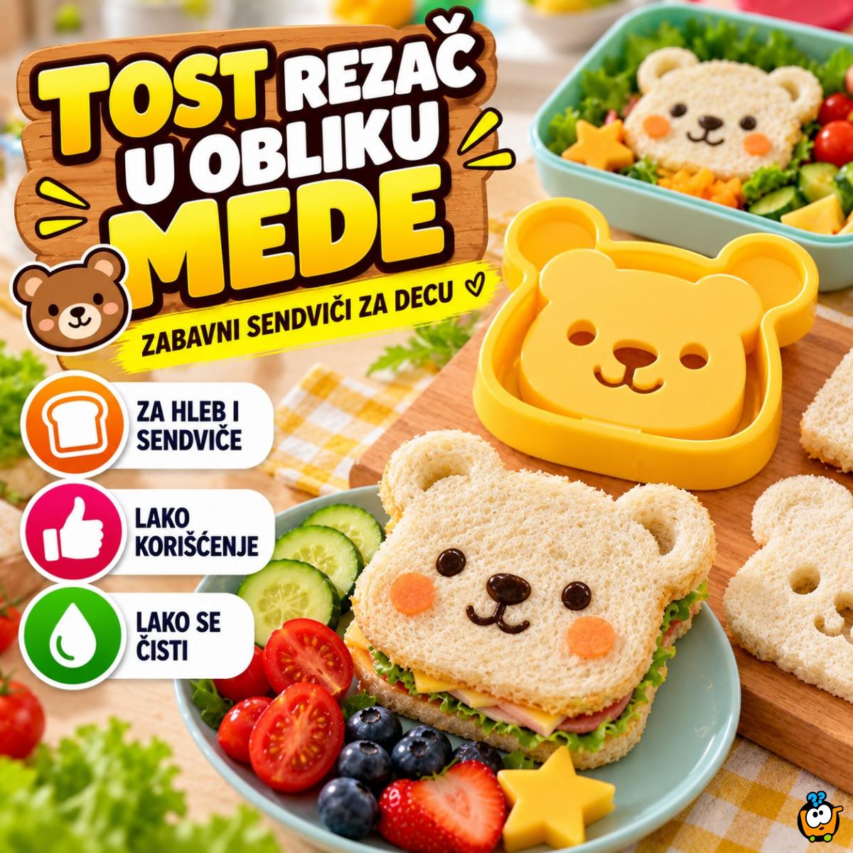 Tost rezač hleba-sendviča u obliku mede
