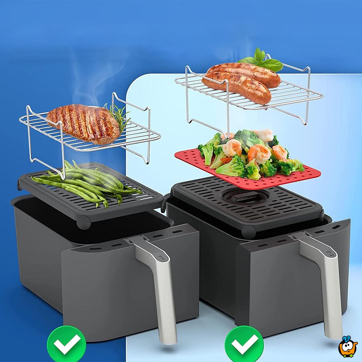 Ovalna rešetka za brzu pripremu jela u air fryer-u