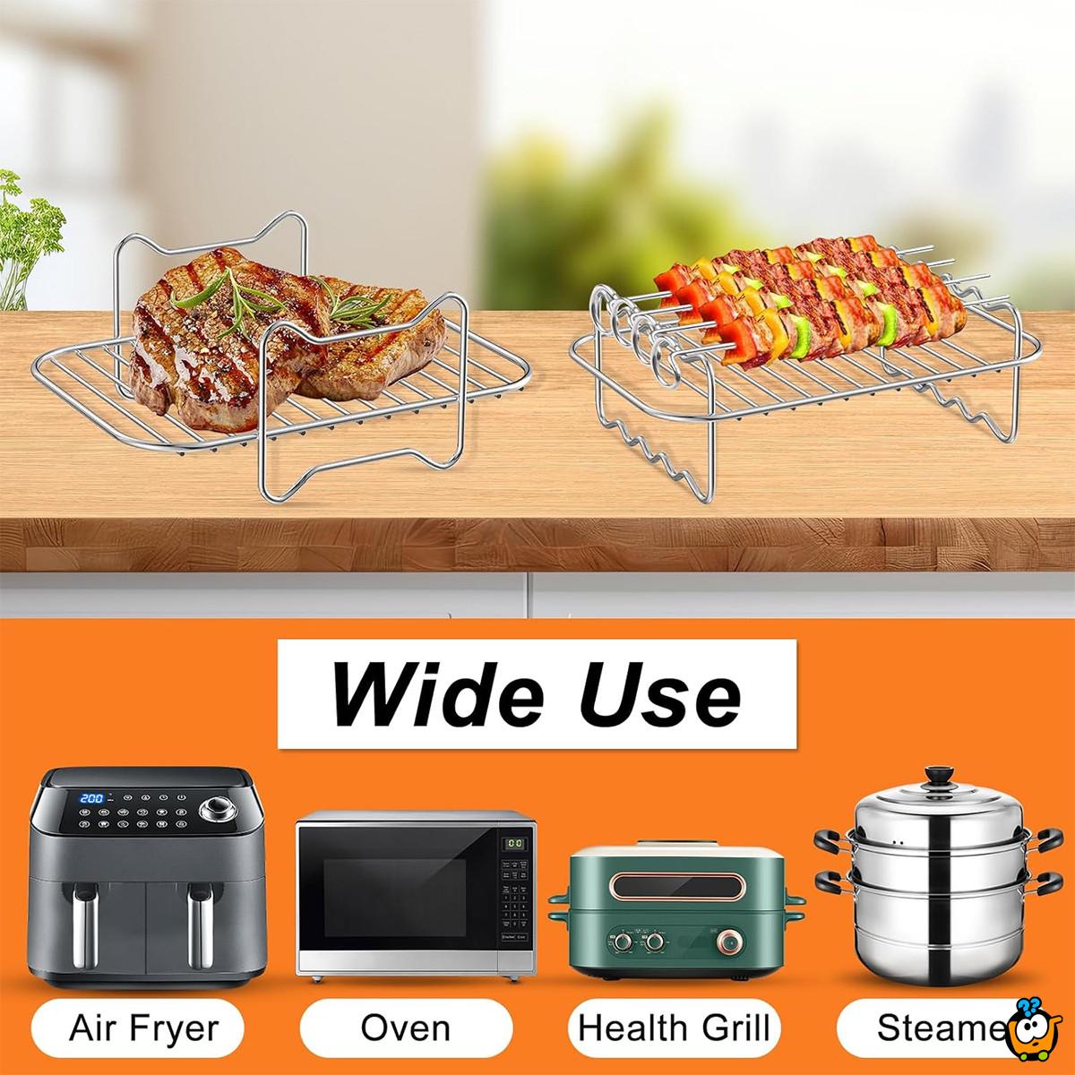 Ovalna rešetka za brzu pripremu jela u air fryer-u