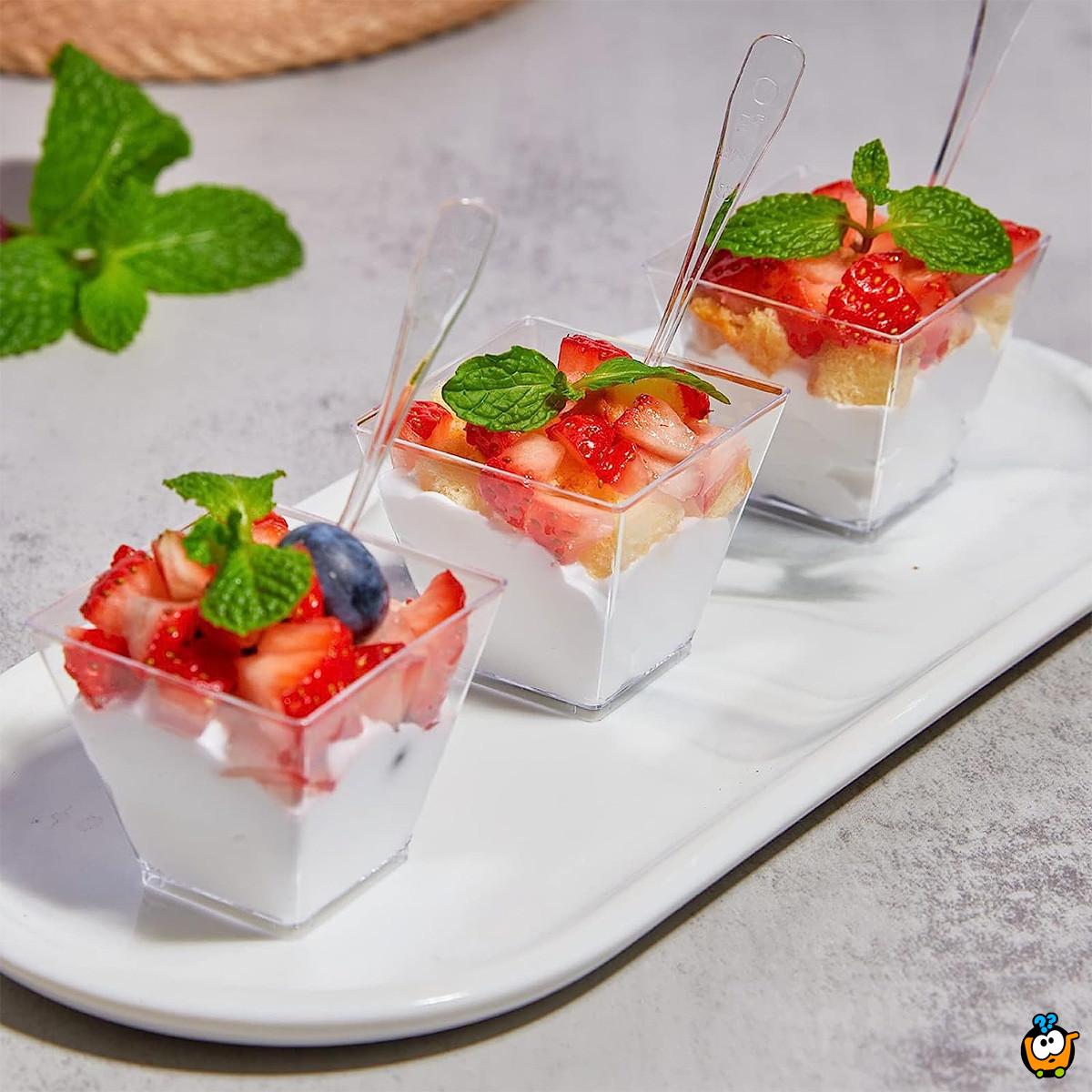 Desertna Čarolija - Mini providna čaša za slatke užitke