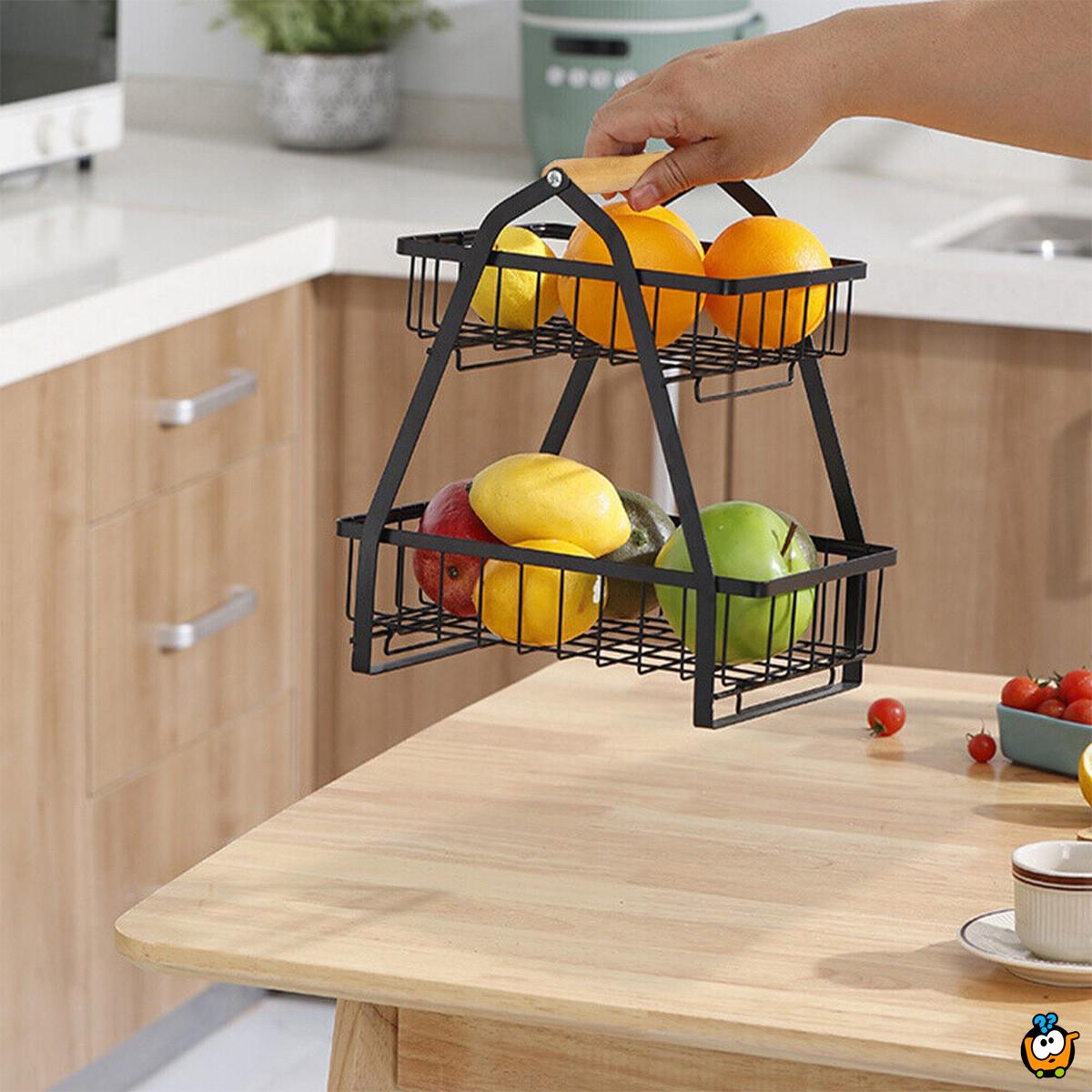 Storage Basket - Dvoslojna korpa za namirnice sa ručkom