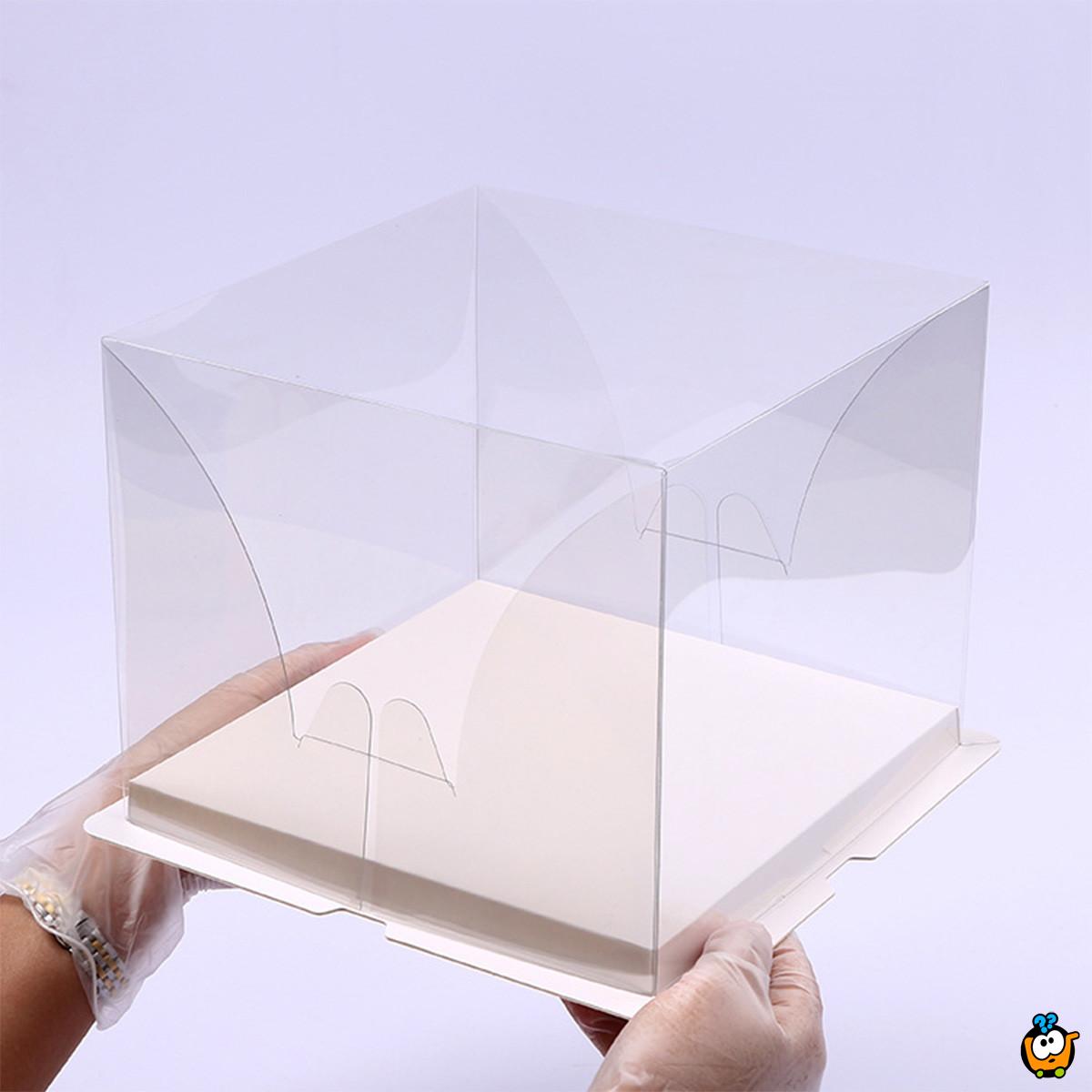 Dolce Box 25x25cm - Transparentna kutija za torticu 