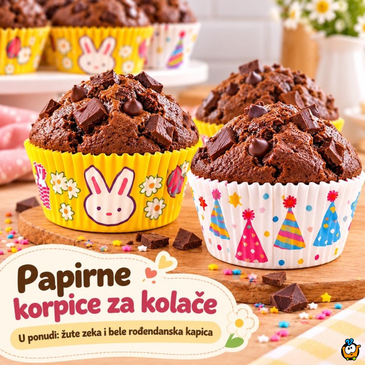 MuffinCup - Papirne korpice za kolače i mafine 100 kom