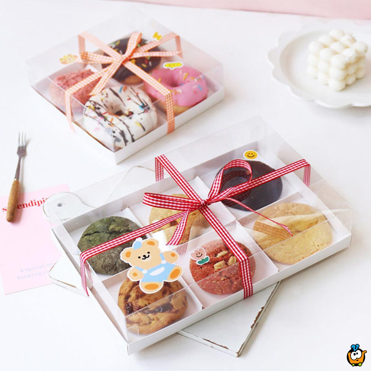 SweetBox - pakovanje od 10 kutija za kolače sa 6 pregrada