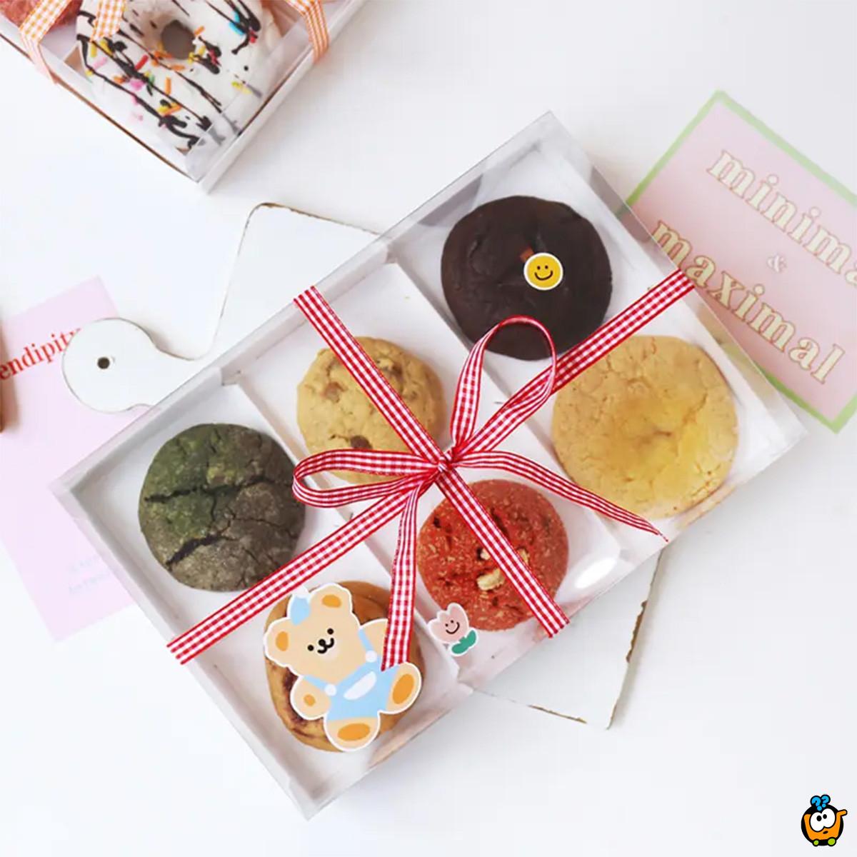 SweetBox - pakovanje od 10 kutija za kolače sa 6 pregrada