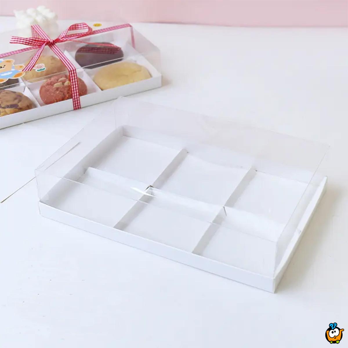 SweetBox - pakovanje od 10 kutija za kolače sa 6 pregrada