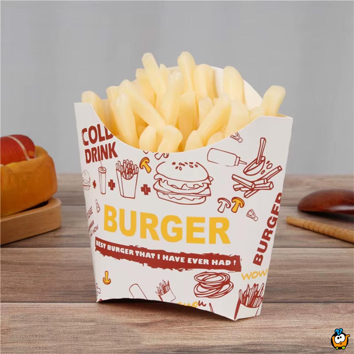 Pomfrit box – Papirna kutija za krompiriće