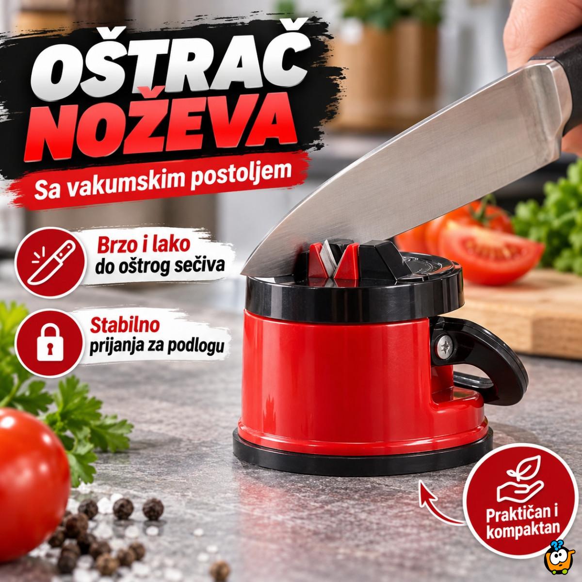 Oštrač noževa sa vakumskim postoljem