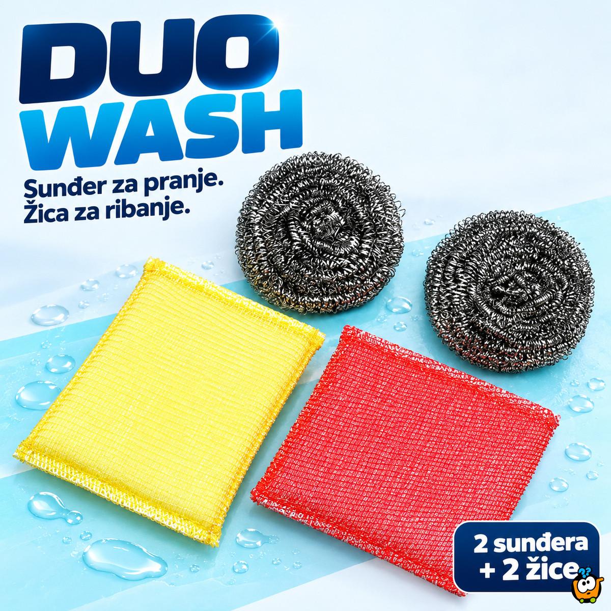 DUO WASH - Set sunđera i žica za blistavo čisto posuđe