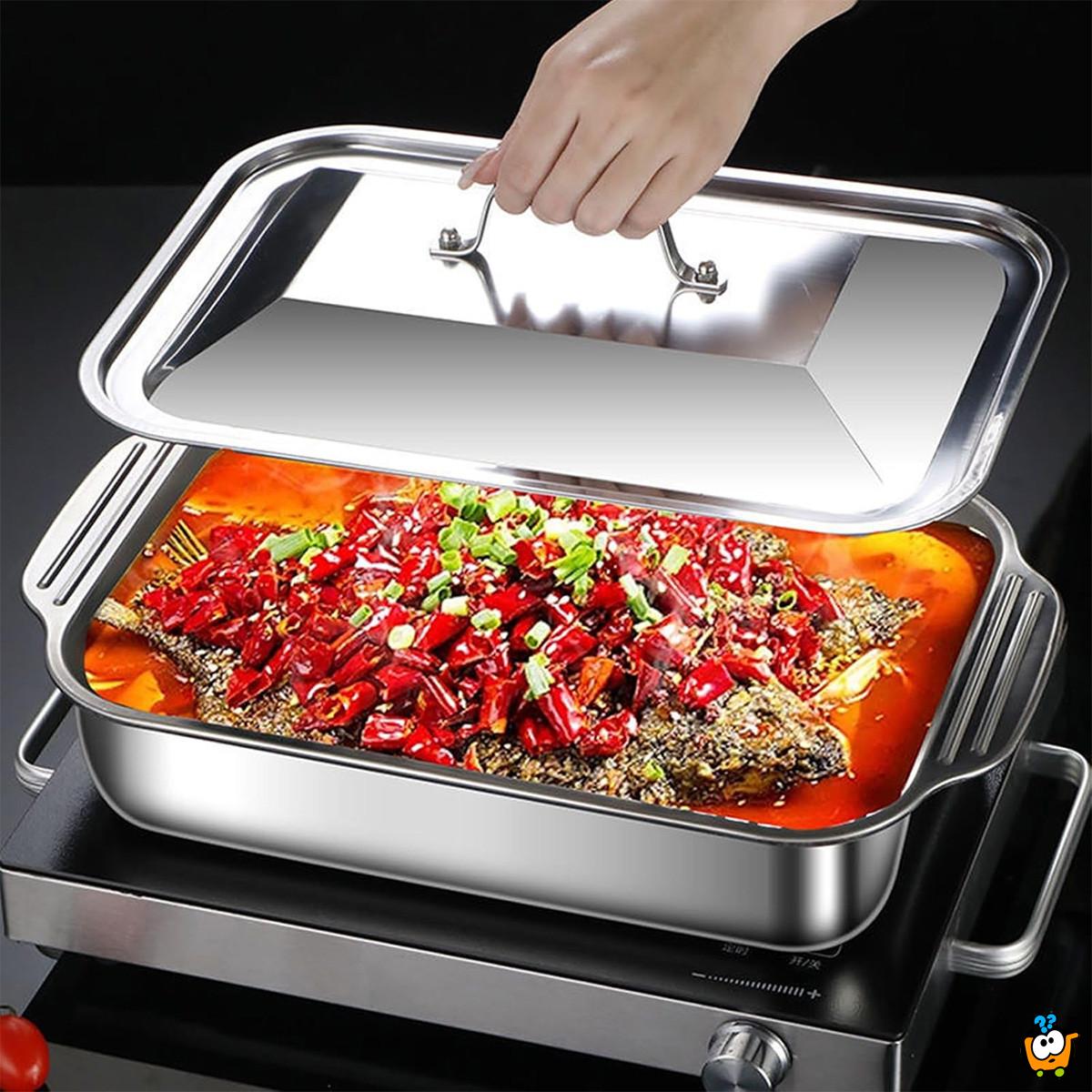 INOX posuda sa poklopcem - za vrhunska jela 