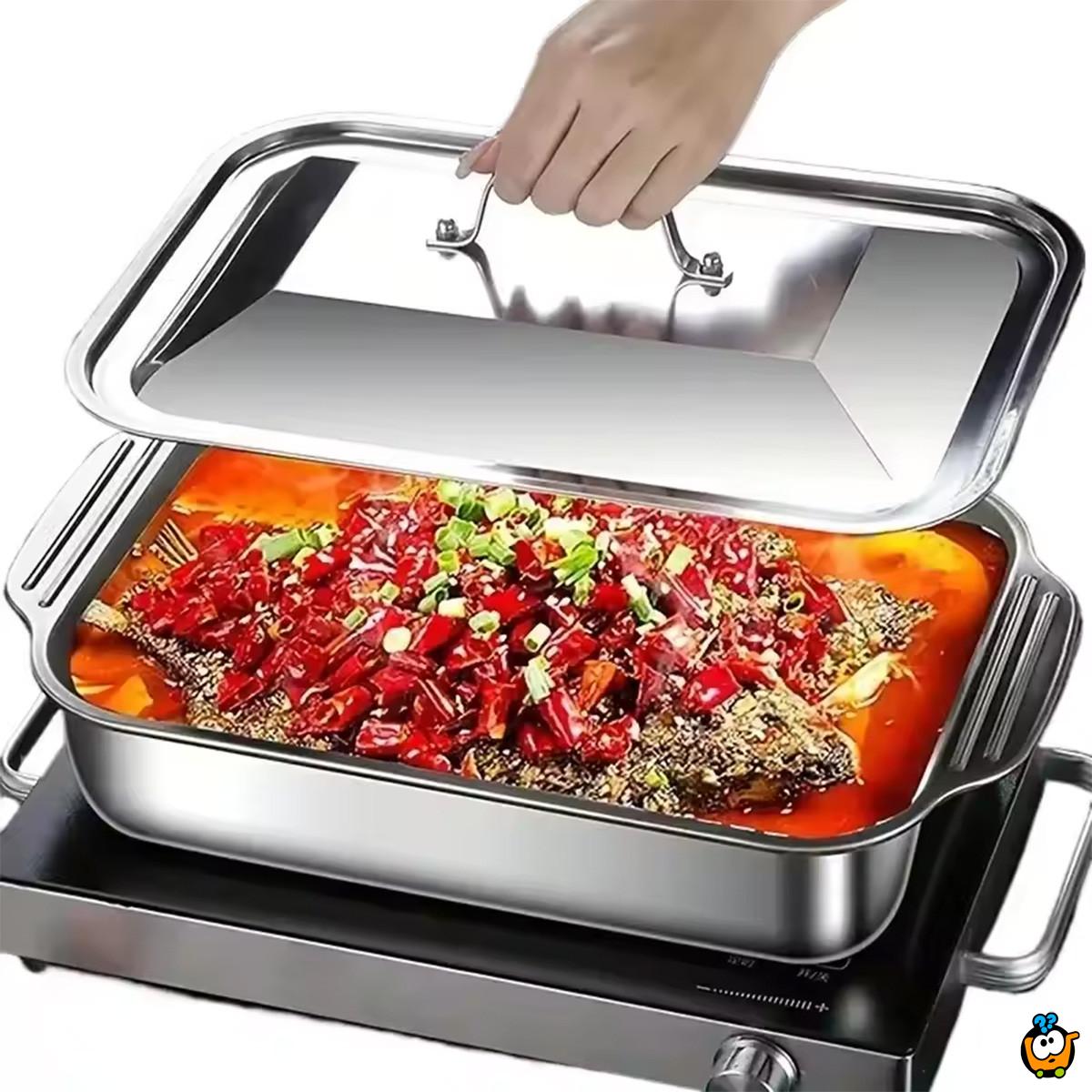INOX posuda sa poklopcem - za vrhunska jela 