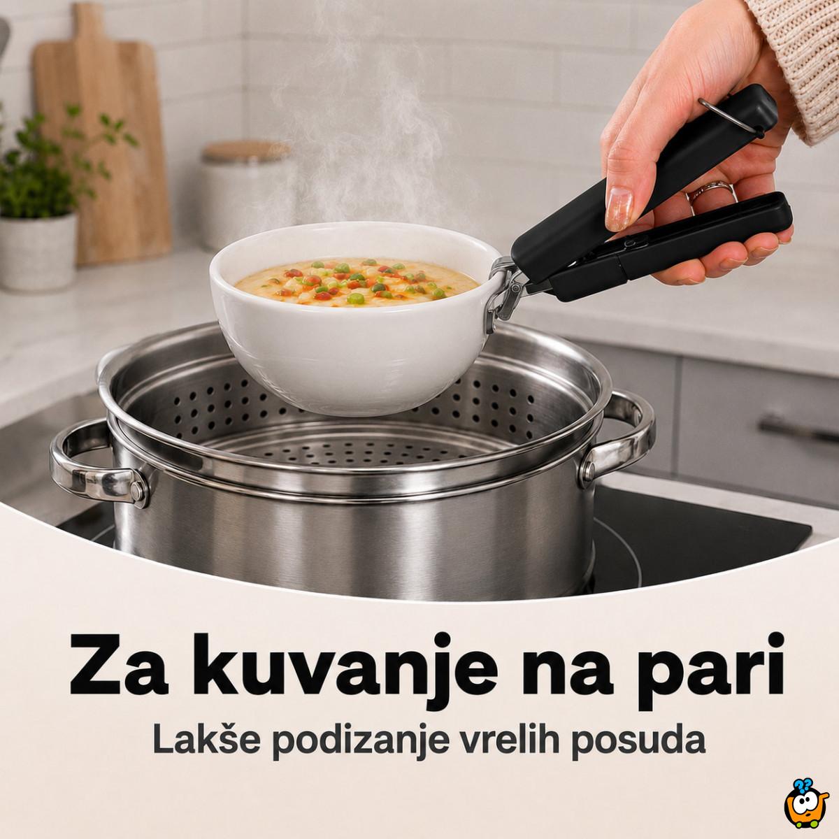 Hvataljka za vrele činije i posude – sigurno vađenje bez opekotina