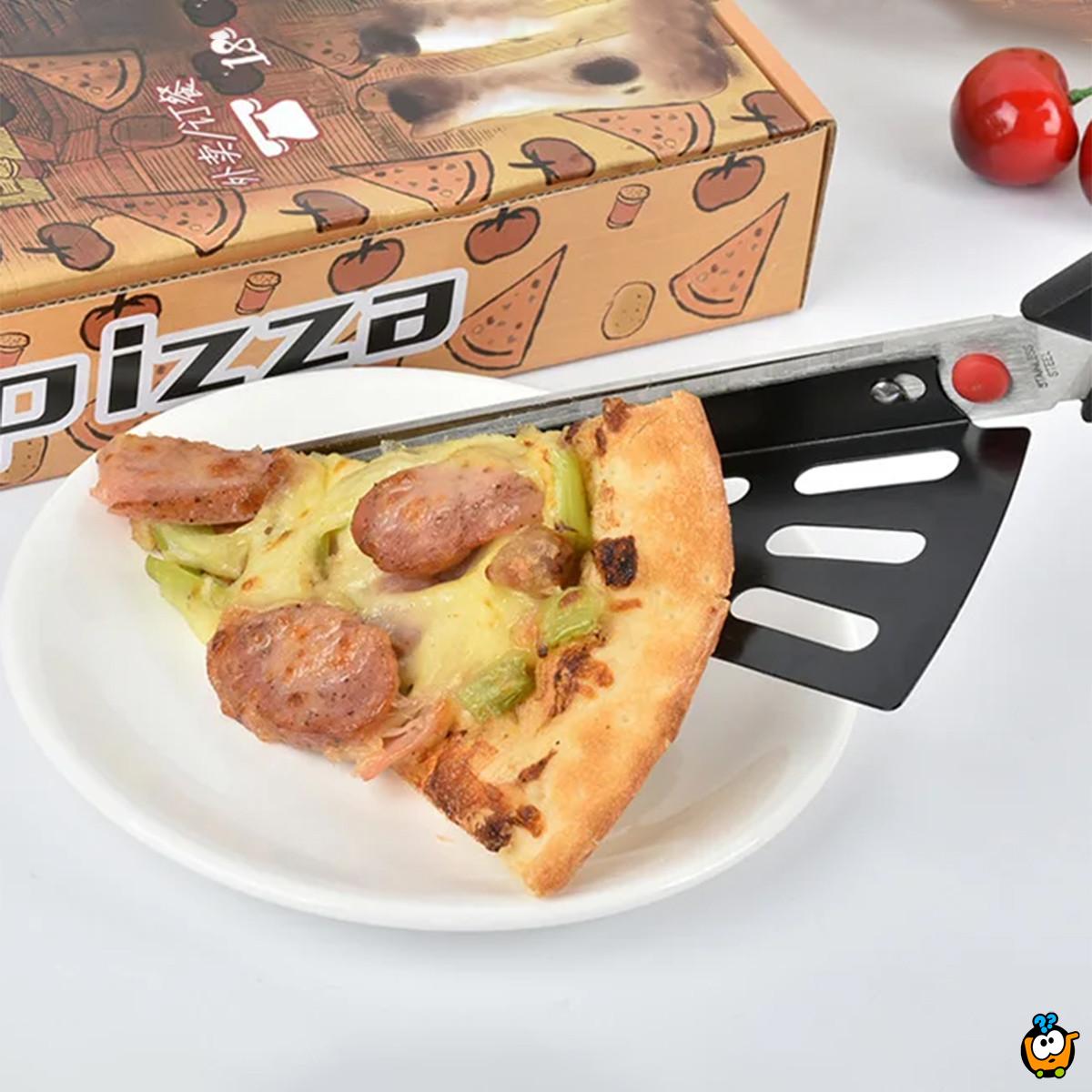 Makaze za sečenje sa delom za serviranje pice