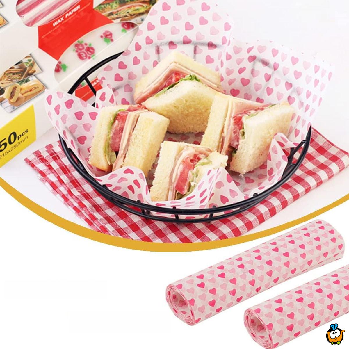 Wax Wrap - Set od 50 masnih papira za pakovanje hrane