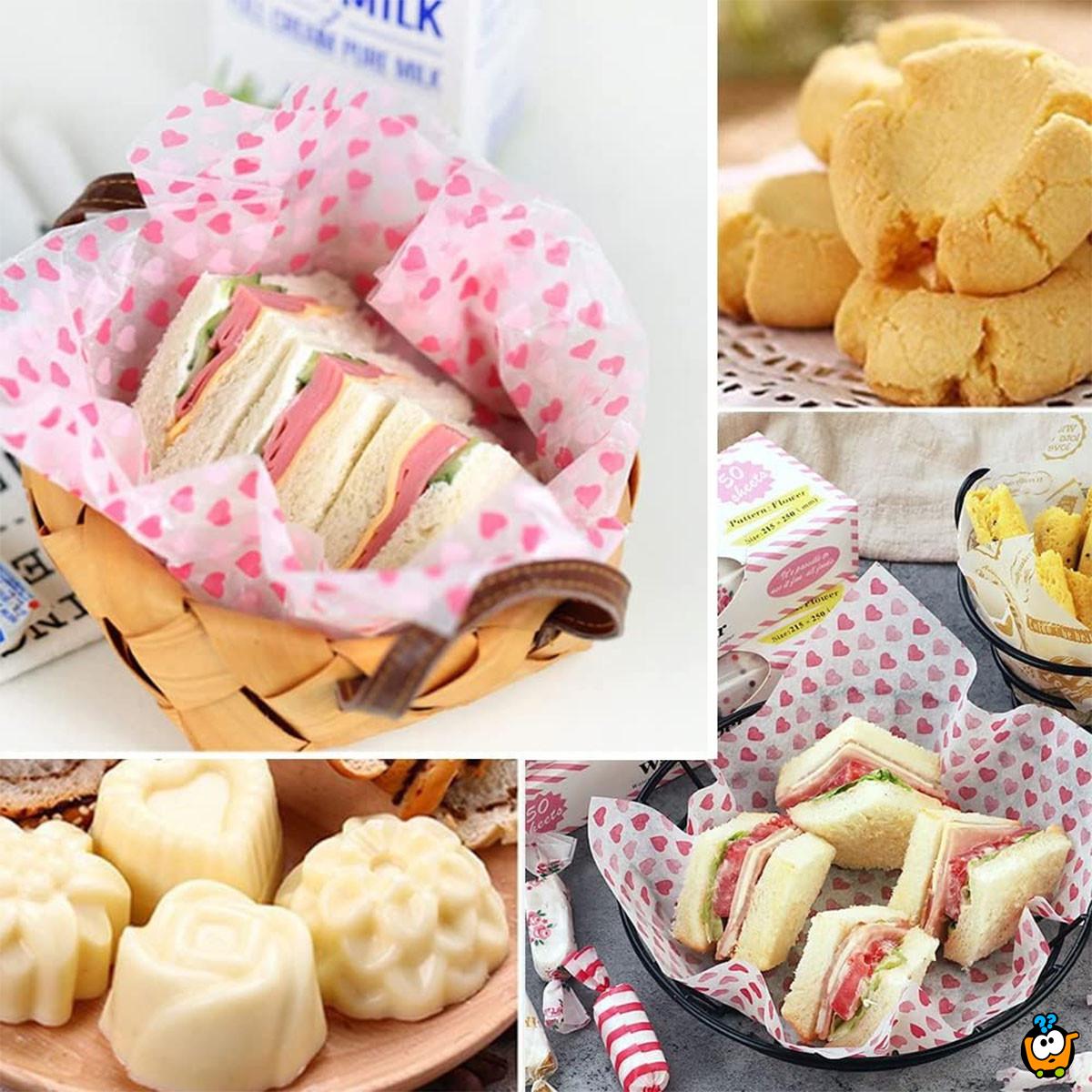Wax Wrap - Set od 50 masnih papira za pakovanje hrane