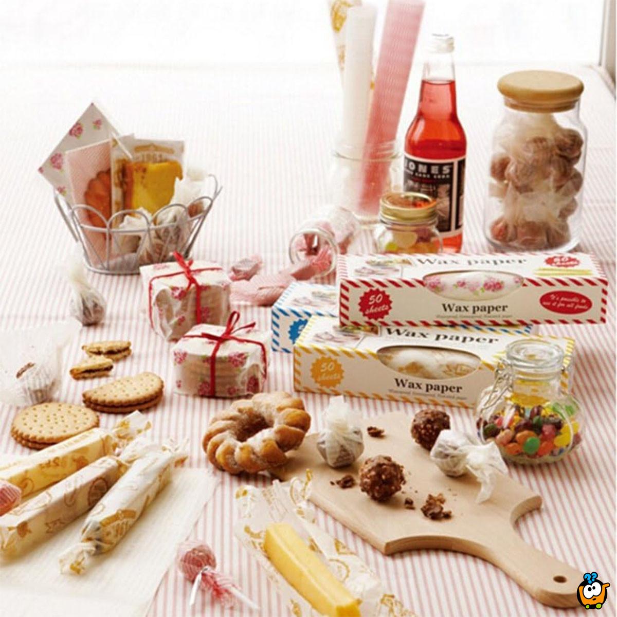 Wax Wrap - Set od 50 masnih papira za pakovanje hrane