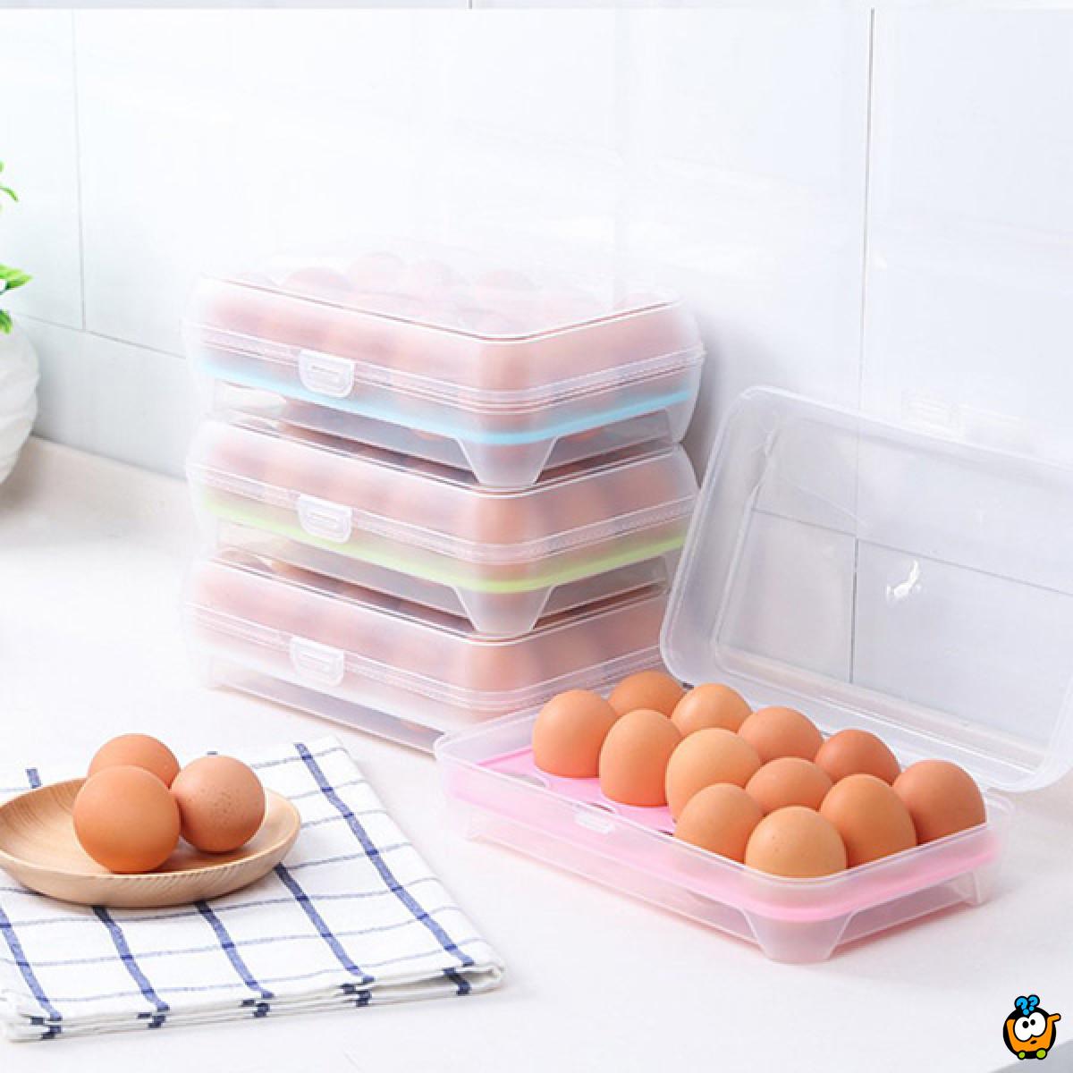 Egg box - 15 u 1 kutija za skladištenje jaja