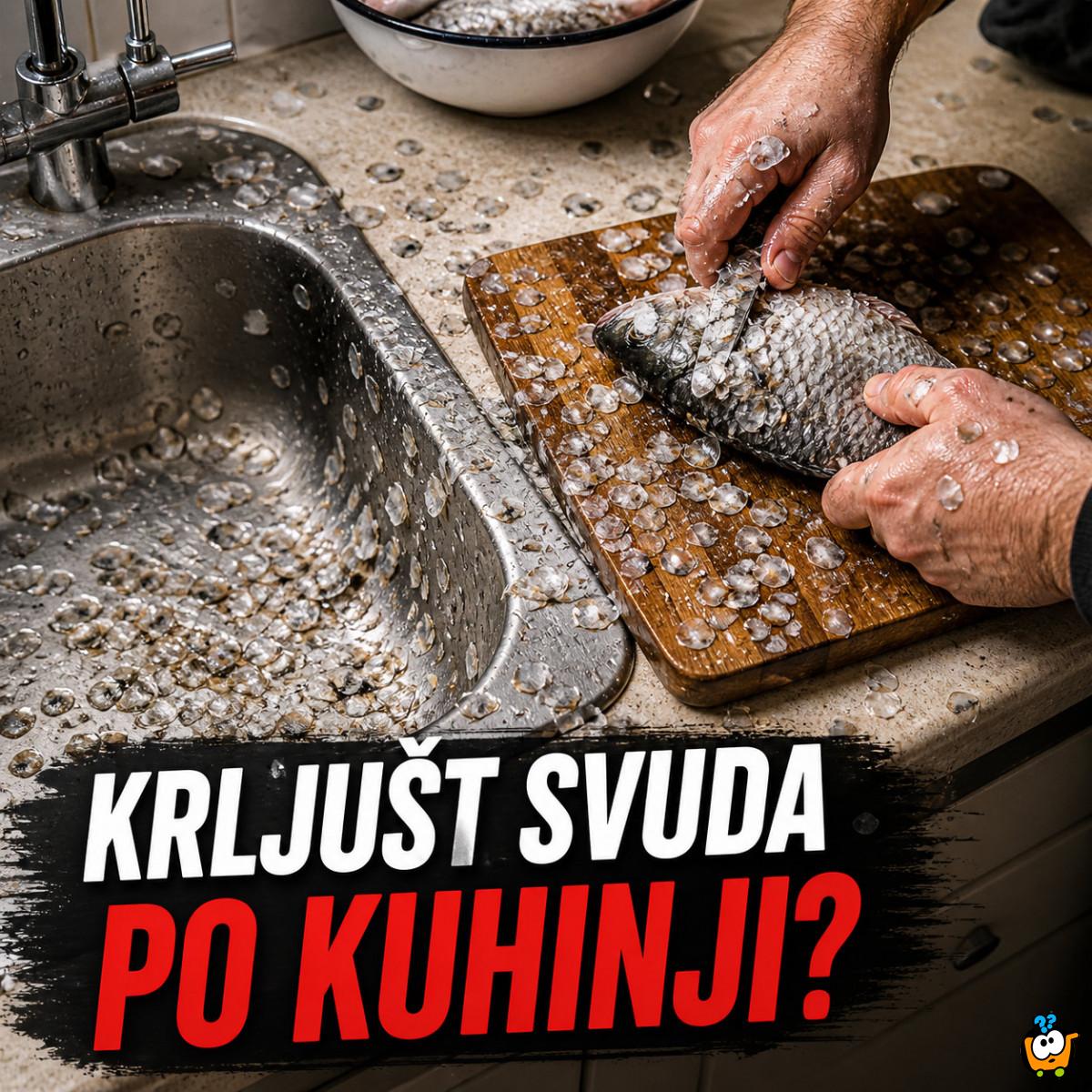 Praktični čistač krljušti za ribu – bez nereda po kuhinji