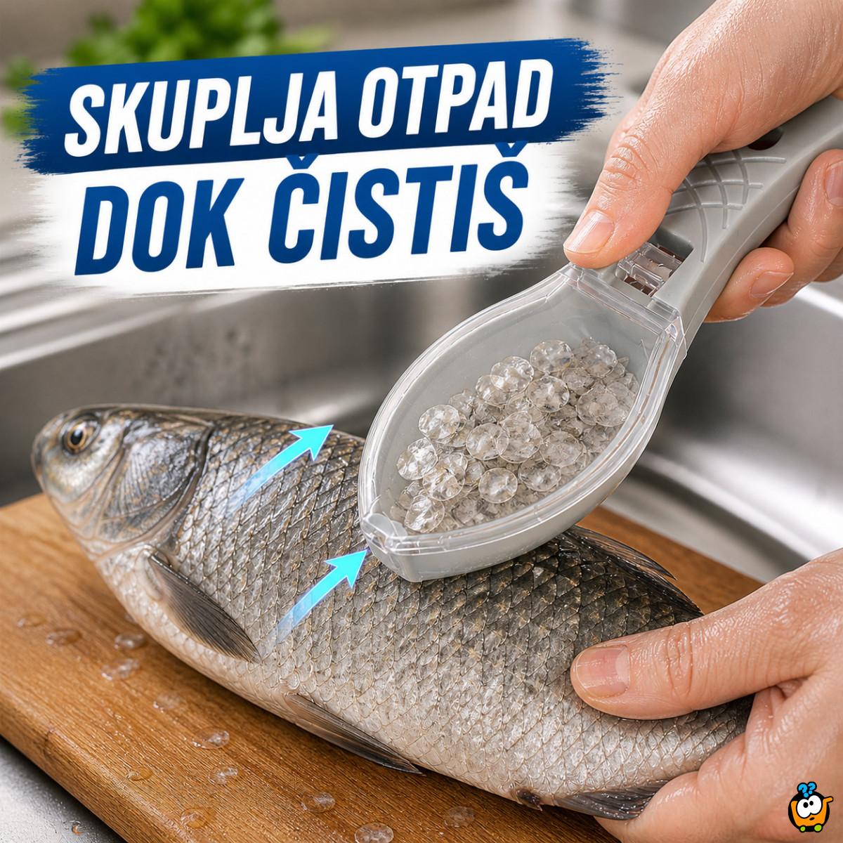 Praktični čistač krljušti za ribu – bez nereda po kuhinji