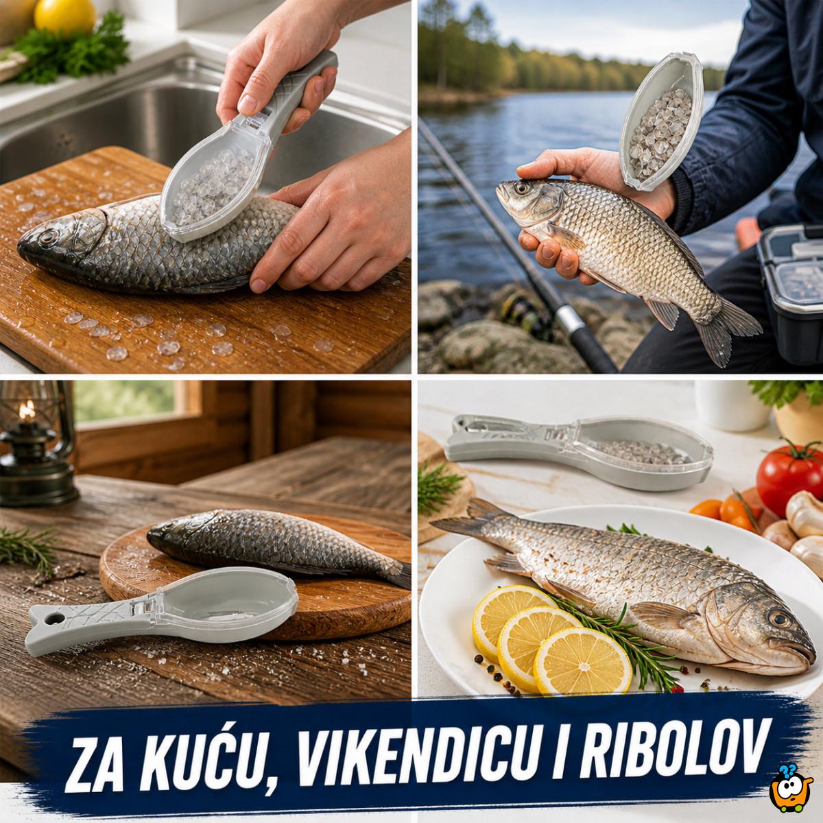 Praktični čistač krljušti za ribu – bez nereda po kuhinji