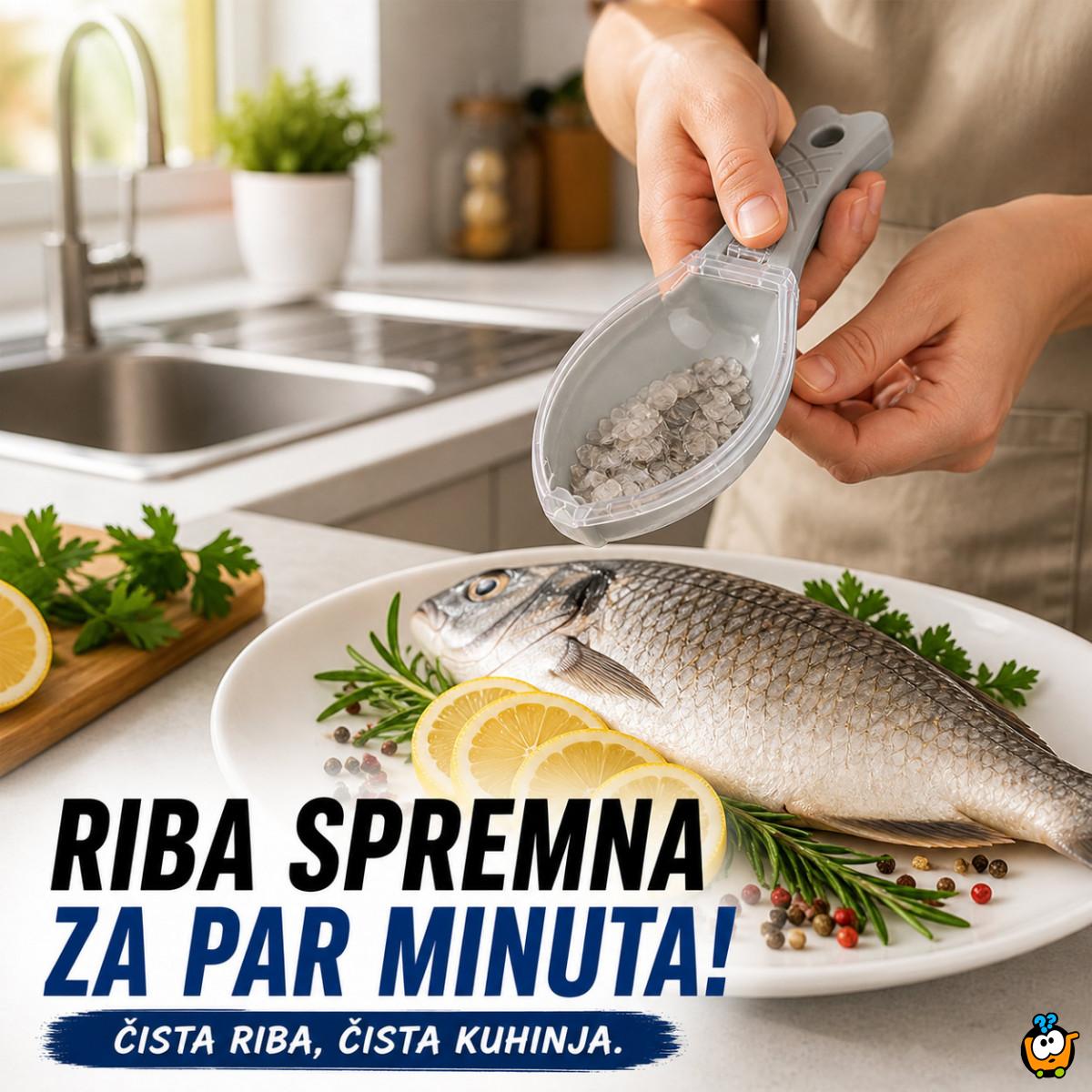 Praktični čistač krljušti za ribu – bez nereda po kuhinji