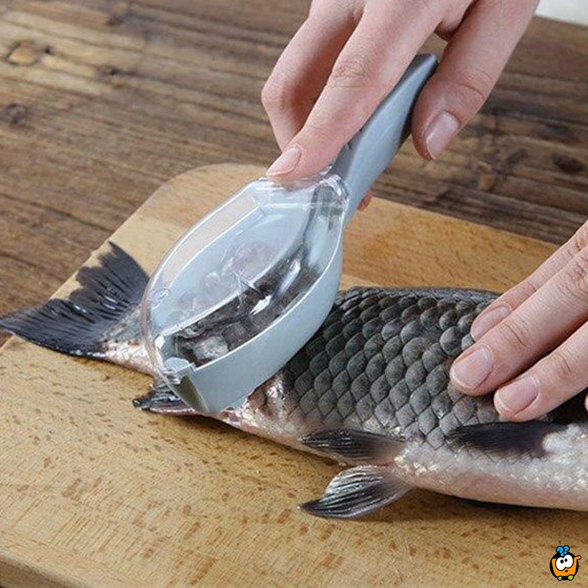 Praktično pomagalo za čišćenje krljušti ribe