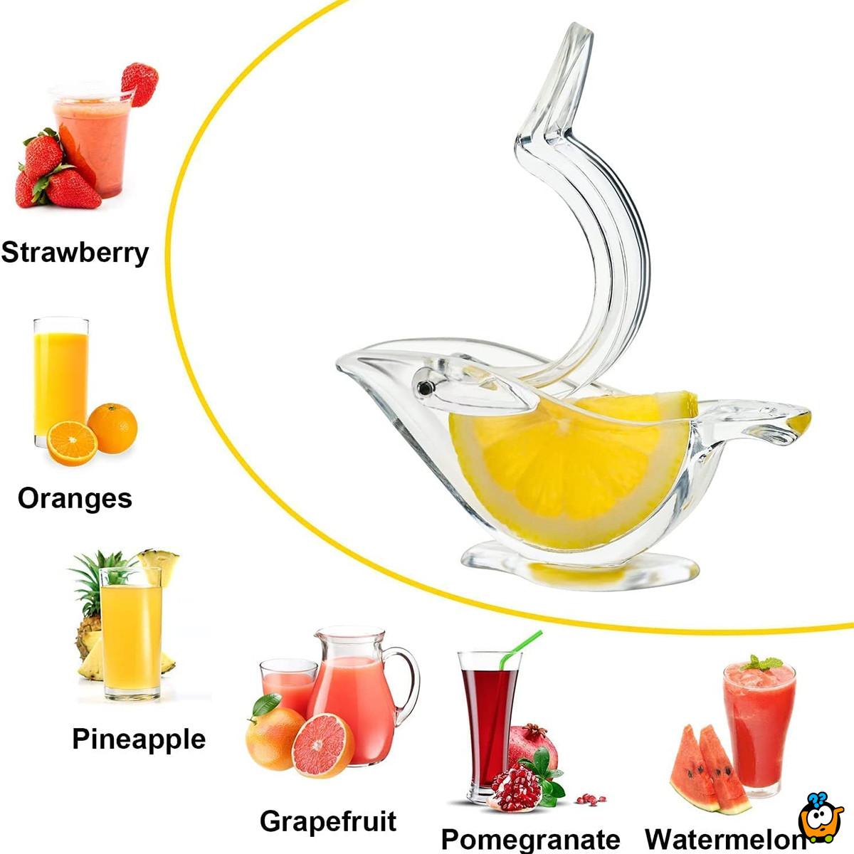 Birdie Juicer - Providna cediljka za limun u obliku ptičice