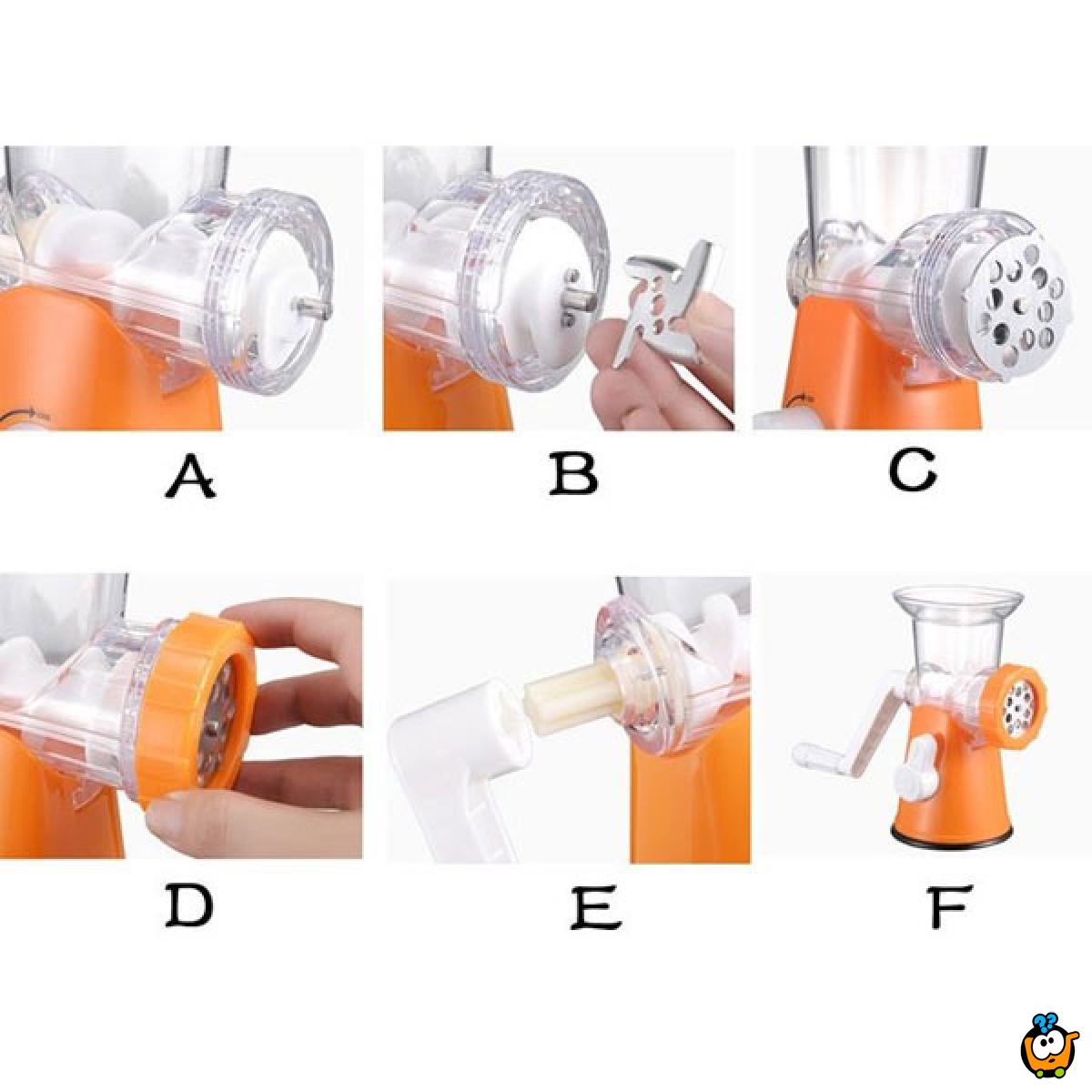 Ručna mašina za mlevenje mesa, voća i povrća