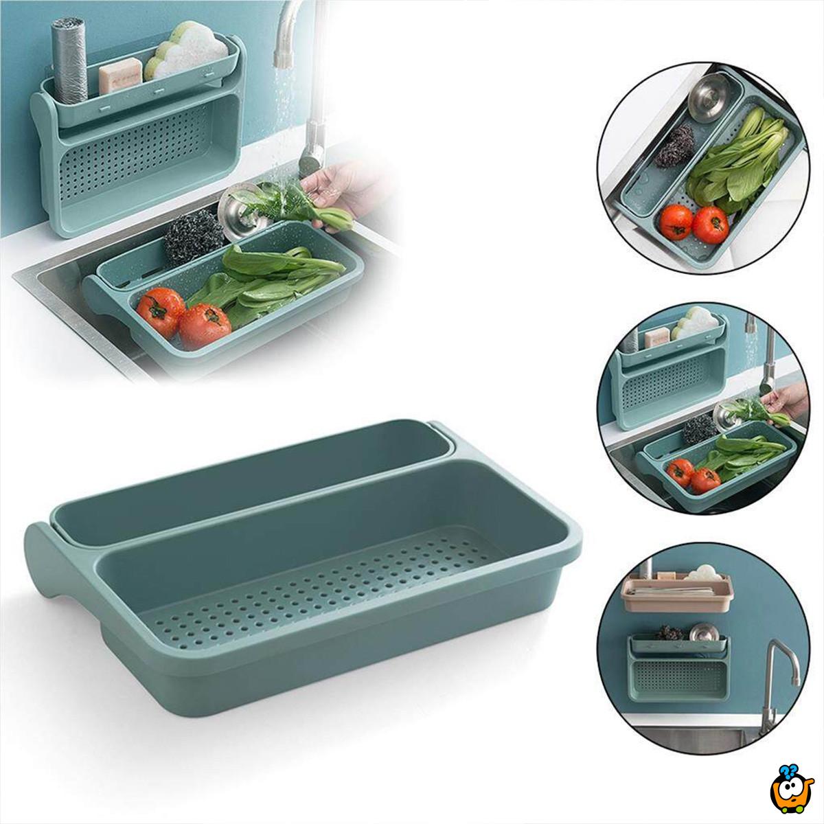 Sklopiva polica-oceđivač za urednu kuhinju