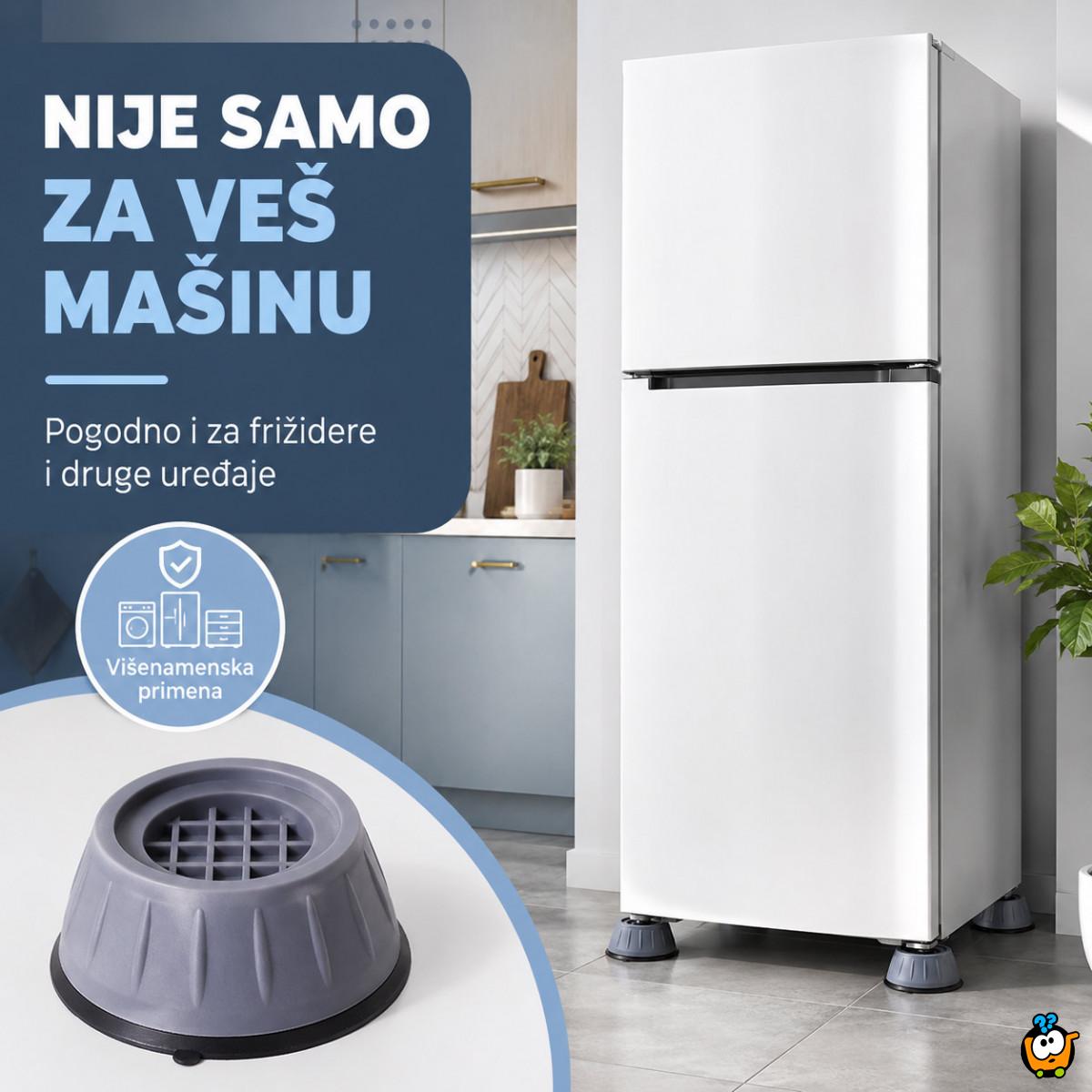 Podmetači protiv vibracija za veš mašinu – mirnija centrifuga bez pomeranja -Set od 4 podmetača